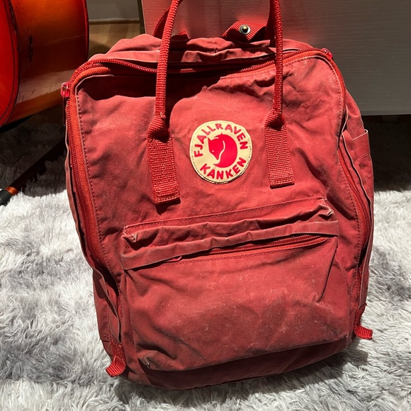 Kånken Red Backpack - Picture 3 of 5